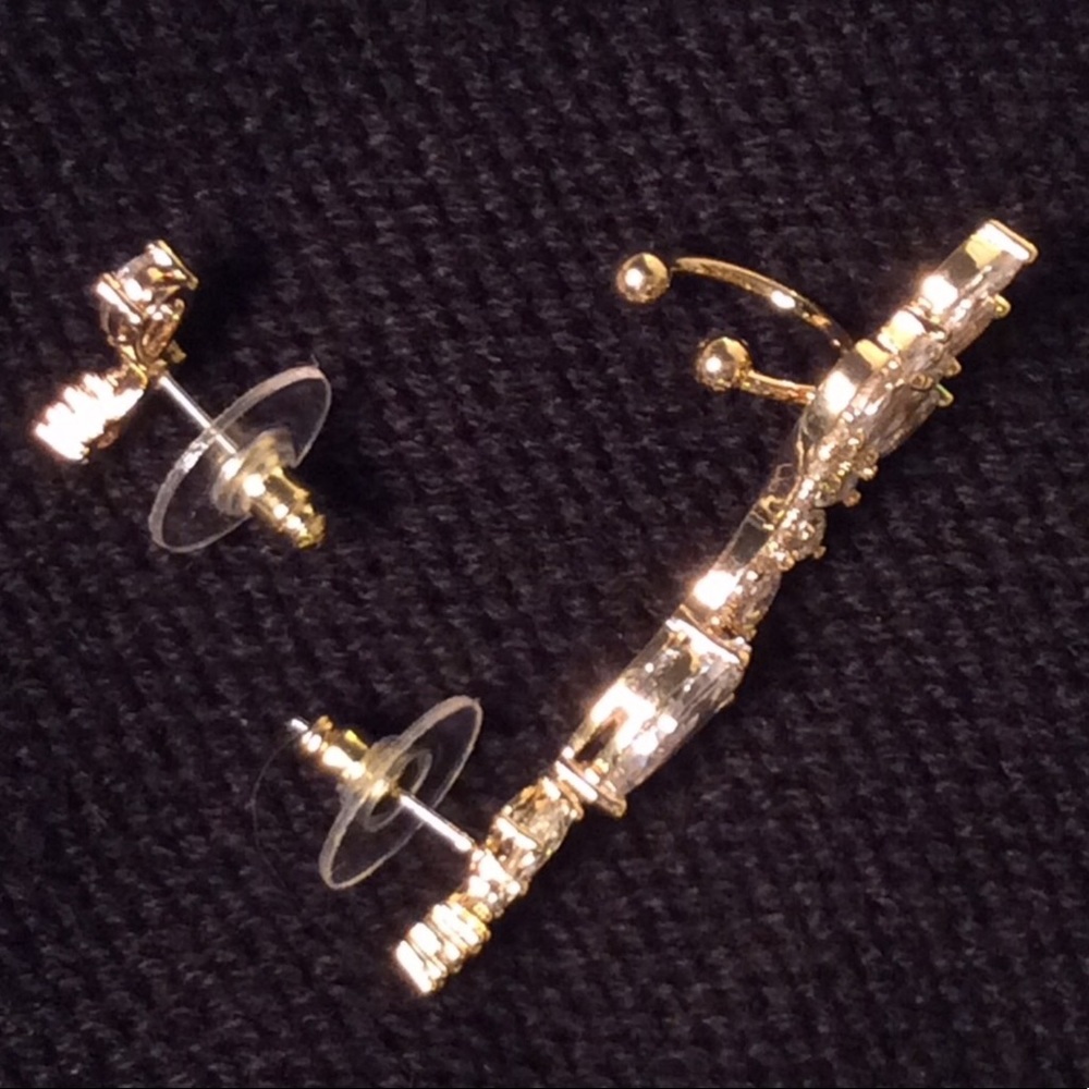 ๐3/$15 SALE. NIP EARCUFF PIERCED EARRING SET - Picture 7 of 8